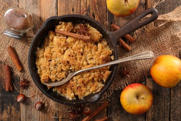 Crumble aux pommes & amandes