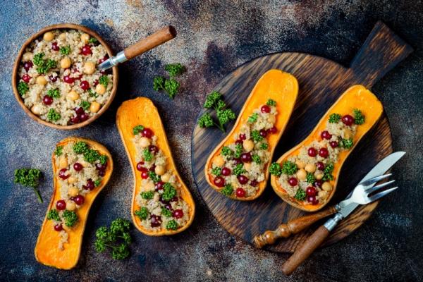 Butternut végétarienne (quinoa, chèvre et miel)