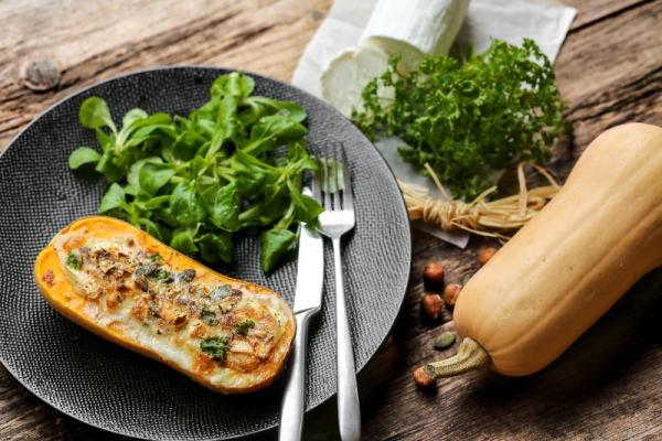 Butternut farci (viande hachée) 