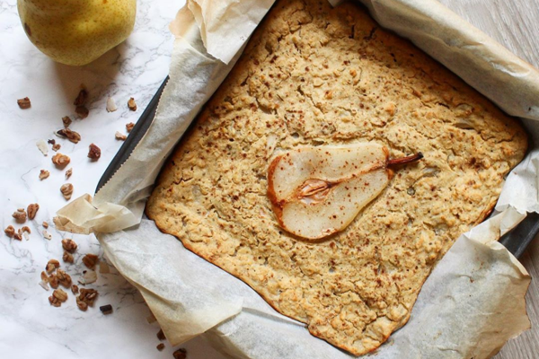 Porridge au four à la pomme ou poire ou banane - à préparer la veille