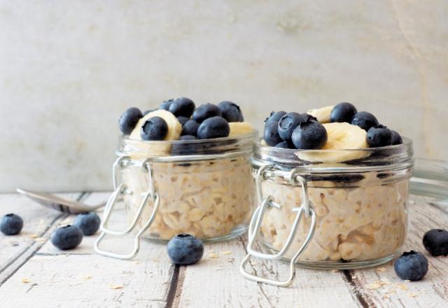 Porridge overnight aux graines de chia - à préparer la veille