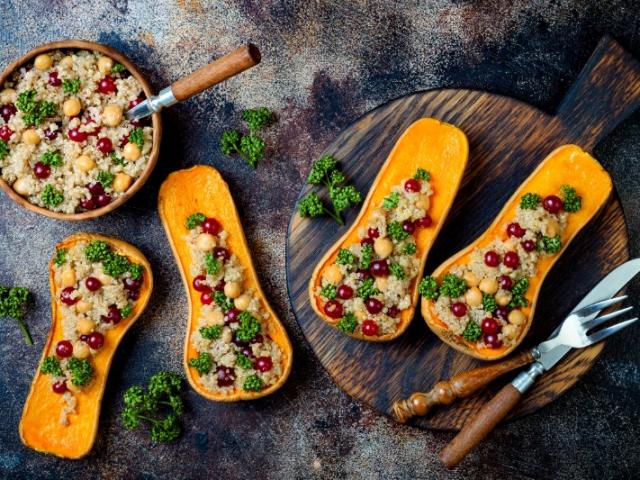 Butternut végétarienne (quinoa, chèvre et miel)